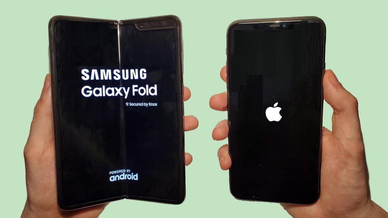 Galaxy Fold vs iPhone 11 Pro Max Speed Test, Battery, Speakers & Camera Test!