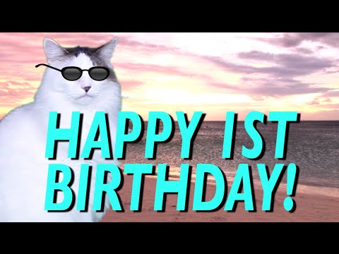 HAPPY 1st BIRTHDAY! - EPIC CAT Happy Birthday Song
