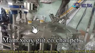 MÁY CHIẾT 6 VÒI ĐÓNG CHAI NƯỚC SUỐI TỰ ĐỘNG