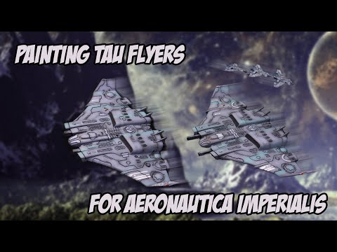 Painting Tau Flyers for Aeronautica Imperialis