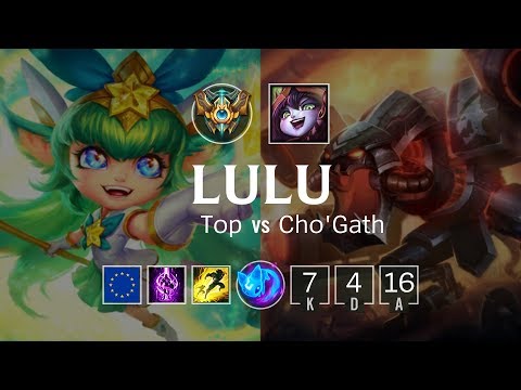 Lulu Top vs Cho'Gath - EUW Challenger Patch 8.20