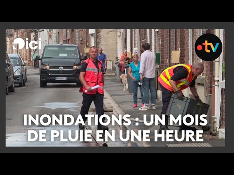 L'équivalent d'un mois de pluie en une heure a provoqué de fortes inondations dans le nord