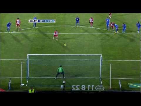 Gol de de penalti de Siqueira (1-1) en el Getafe CF - Granada CF - HD