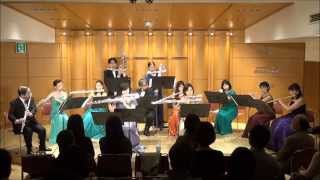 Download lagu James Barnes: Alvamar Overture ( 山田 良平 編曲 ): Les Cidres (Flute Ensemble) mp3