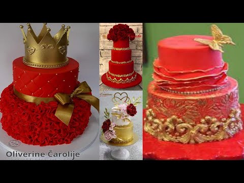 Khubsurat Surakh Cake || Beautiful Red Fondant Cake//Fondant Cake