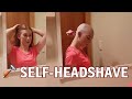 Smooth Bald Woman Headshave Transformation From Long Hair To Smooth Scalp Headshavewomenlatest