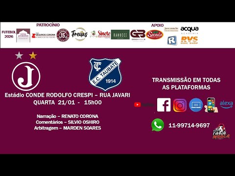 Paulista A2 - 2026  JUVENTUS 3 x 2  TAUBATÉ - RODADA 4