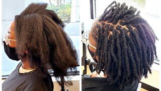 Starter locs with the instant loc method | 4c natural hair | 2020