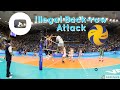 Volleyball rules - Illegal back row attack