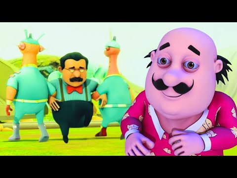 Motu ka सपना... Papa abducted? Hidden message? | Motu Patlu In Alien World