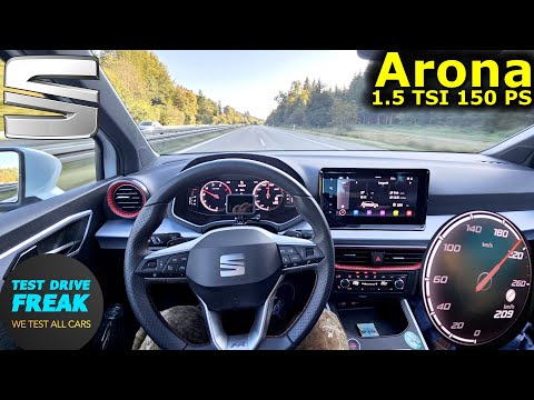 Thumbnail for 2024 Seat Arona FR 1.5 TSI 150 PS | Autobahn Top Speed POV with Fuel Consumption Test by SEAT