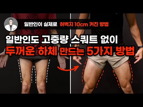 일반인이 ‘고중량 스쿼트’를 하지 않고 하체 근육을 키우는 5가지 방법? (feat.사례 검증)