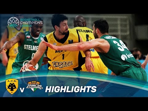 AEK v Stelmet Zielona Gora - Highlights - Basketball Champions League