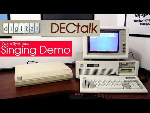 Demo of the DECtalk DTC01 Voice Synthesis Unit singing Jingle Bells
