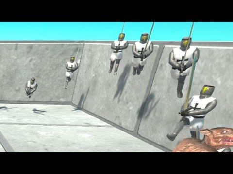 FALLING TEUTONIC KNIGHT vs EVERY UNIT   Animal Revolt Battle Simulator