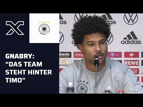 "Natürlich ist Timo Werner nicht Lewandowski" - Serge Gnabry verteidigt Timo Werner auf der PK