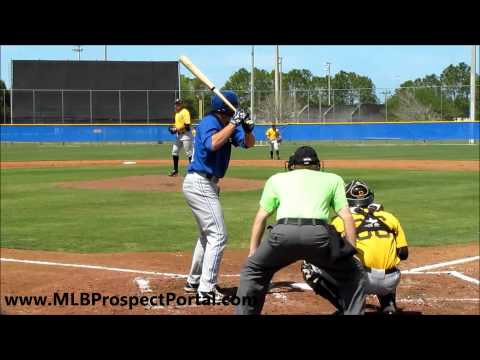 Pirates RHP Stetson Allie vs  Blue Jays 3B Matt Dean   minor league spring training 2012