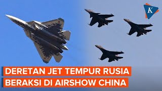 Download lagu Momen Jet Tempur Su-57 Supersonik Rusia Unjuk Kebolehan di Airshow China mp3