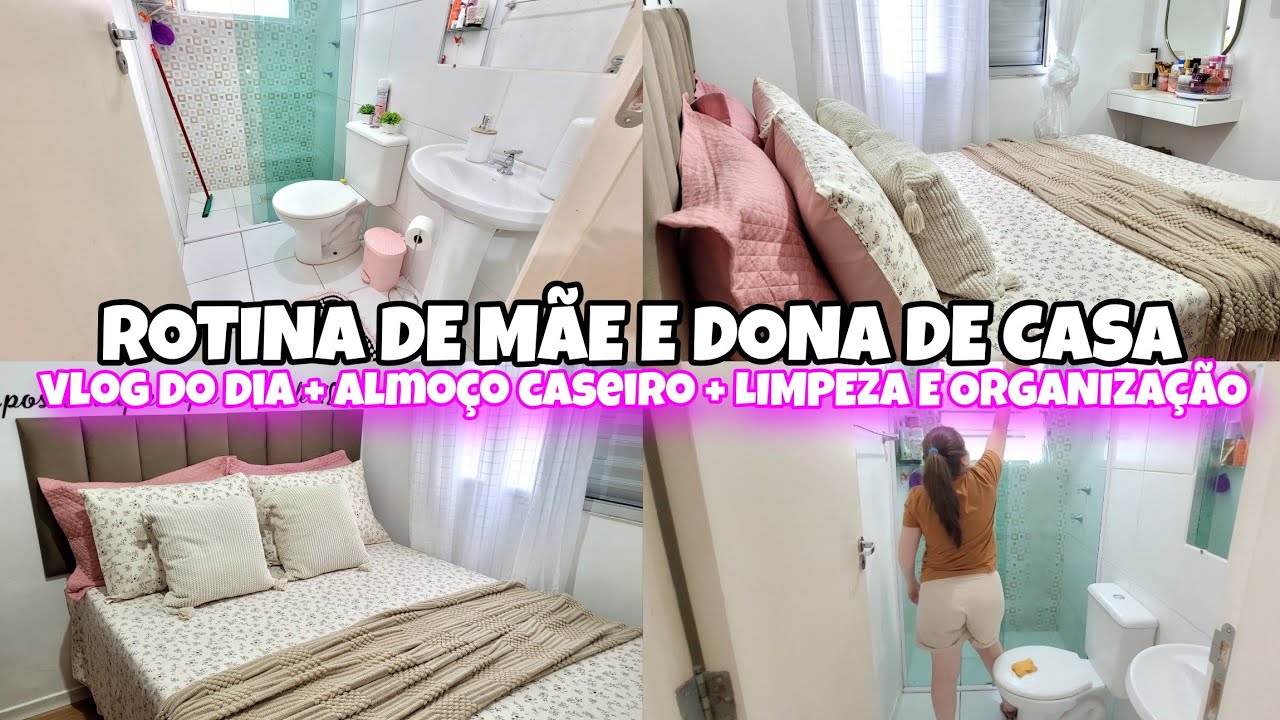 VLOG DO DIA | FIZ ALMOÇO CASEIRO | ROTINA DE MÃE E DONA DE CASA| TROQUEI ROUPA DE CAMA , AMEI 💖