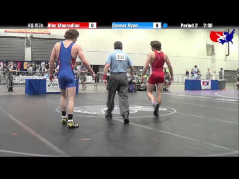 Alec Mooradian vs. Connor Ryan at 2013 Junior Nationals - FILA - FS