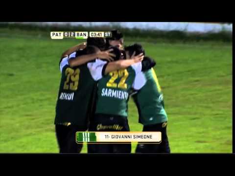 Gol de Simeone. Patronato 0 - Banfield 2. Fecha 11. Primera División 2016.