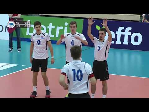 U20 EM flogbóltur menn: Ísland - Luksemborg