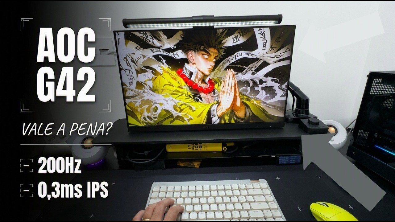 Miniatura da avaliação em vídeo de Monitor Gamer AOC Agon 27G42HE 27 Polegadas 200Hz IPS