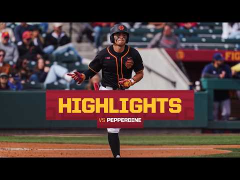USC Baseball vs Pepperdine Highlights | Trojans win 8-5