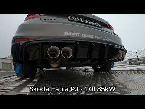 Skoda Fabia PJ 1,0l 85kW - FOX Exhaust System - Made in Germany