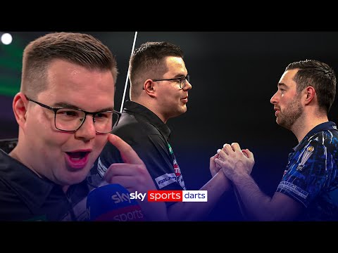 Gian van Veen reacts to THRASHING Luke Humphries in World Darts Championship quarter-final 🇳🇱