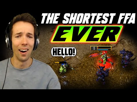 Grubby plays a very funny FFA with a lucky grunt - WC3 - Grubby