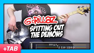 Gorillaz - Spitting Out The Demons | Bass Cover with Play Along Tabs
