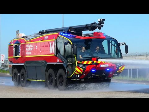 [ROSENBAUER PANTHER 8X8] FLF 22 & FLF 23 Flughafenfeuerwehr München FW Nord