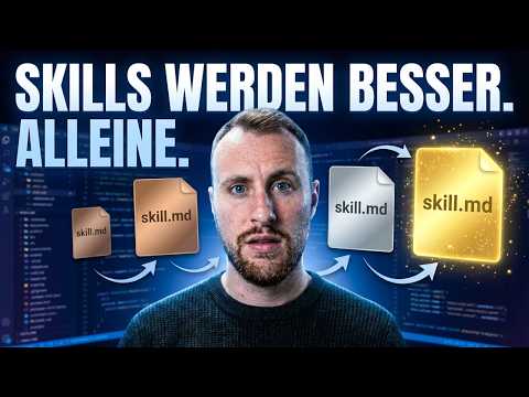 Thumbnail zu Ich habe Claude Code Skills gebaut, die sich selbst verbessern