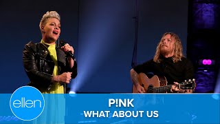 P!nk&#39;s Performs &#39;What About Us&#39;