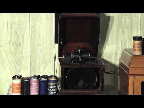 Edison blue amberol cylinder 3008 - The Boomerang March by the NY Military Band