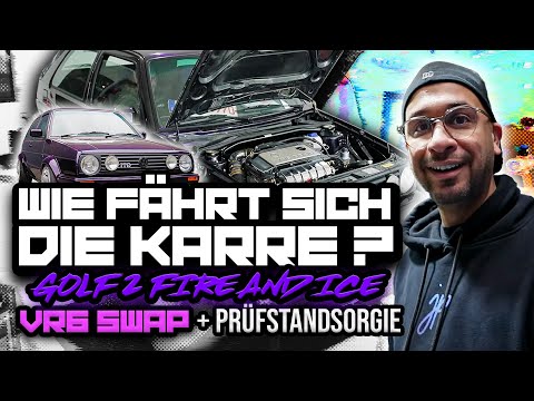 JP Performance - Wie fährt sich der VR6 Swap? | Golf 2 Fire & Ice auf dem Prüfstand + Soundgewitter