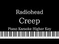 【Piano Karaoke Instrumental】Creep / Radiohead【Higher Key】