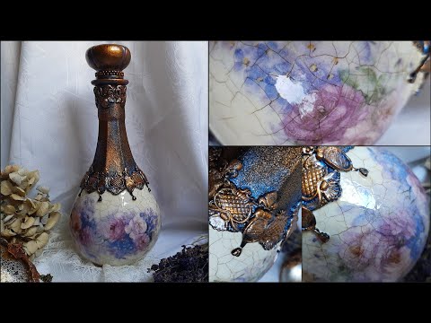 Decorating glass ♡♡♡Decoupage tutorial