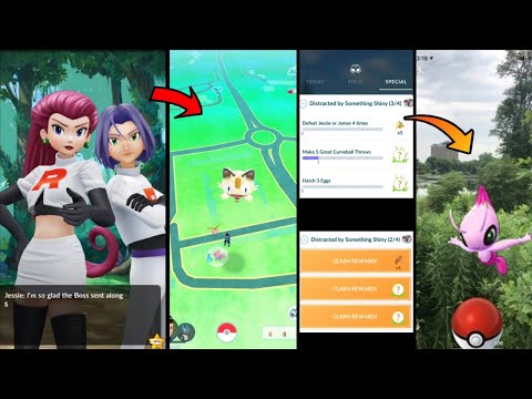 How to find Jessie & James for shiny celebi | meowth balloon in Pokemon go | Shiny celebi encounter.