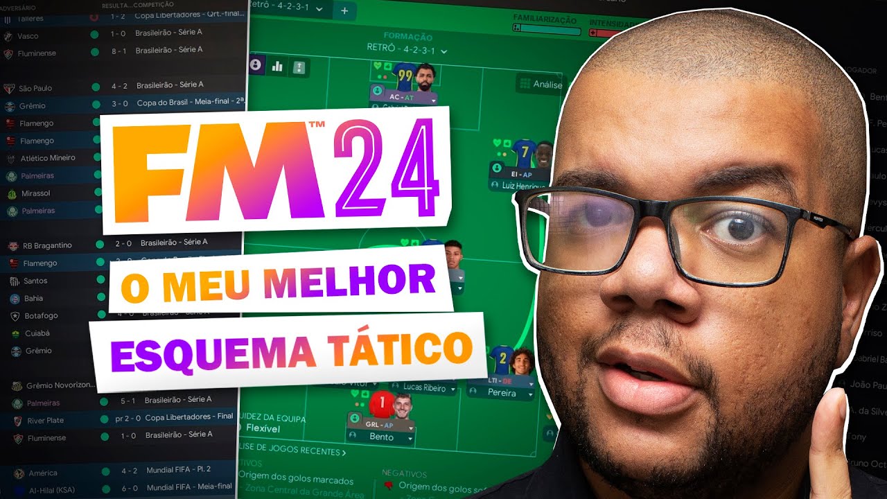 A MELHOR TÁTICA QUE CRIEI NO FM24! | Football Manager 2024