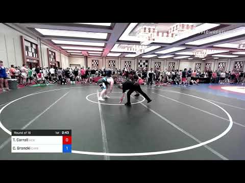 285 Lbs Round Of 16 - Tyson Carroll, New Jersey Vs Cameron Groncki, Curby 3 Style Wrestling Club 2