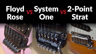 Video thumbnail for Fender System One vs Floyd Rose vs Modern Strat: Which stays in tune better? by Rajani Amps