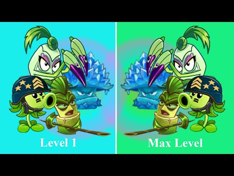 PvZ 2 Challenge  - 100 Plants Level 1 Vs 25 Plant Max Level - Who Will Win？