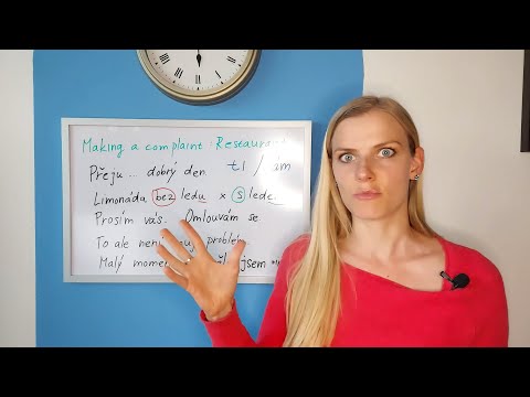 Making a Complaint in Czech (Dialogue)