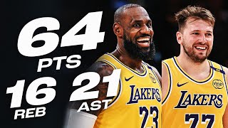 LeBron James - Luka Doncic - Los Angeles Lakers
