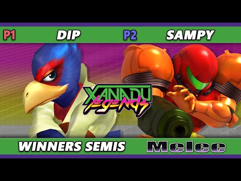 Xanadu Legends Winners Semis - DIP (Falco) Vs. Sampy (Samus) Smash Melee - SSBM