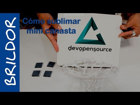 Cómo sublimar tablero de mini canasta 