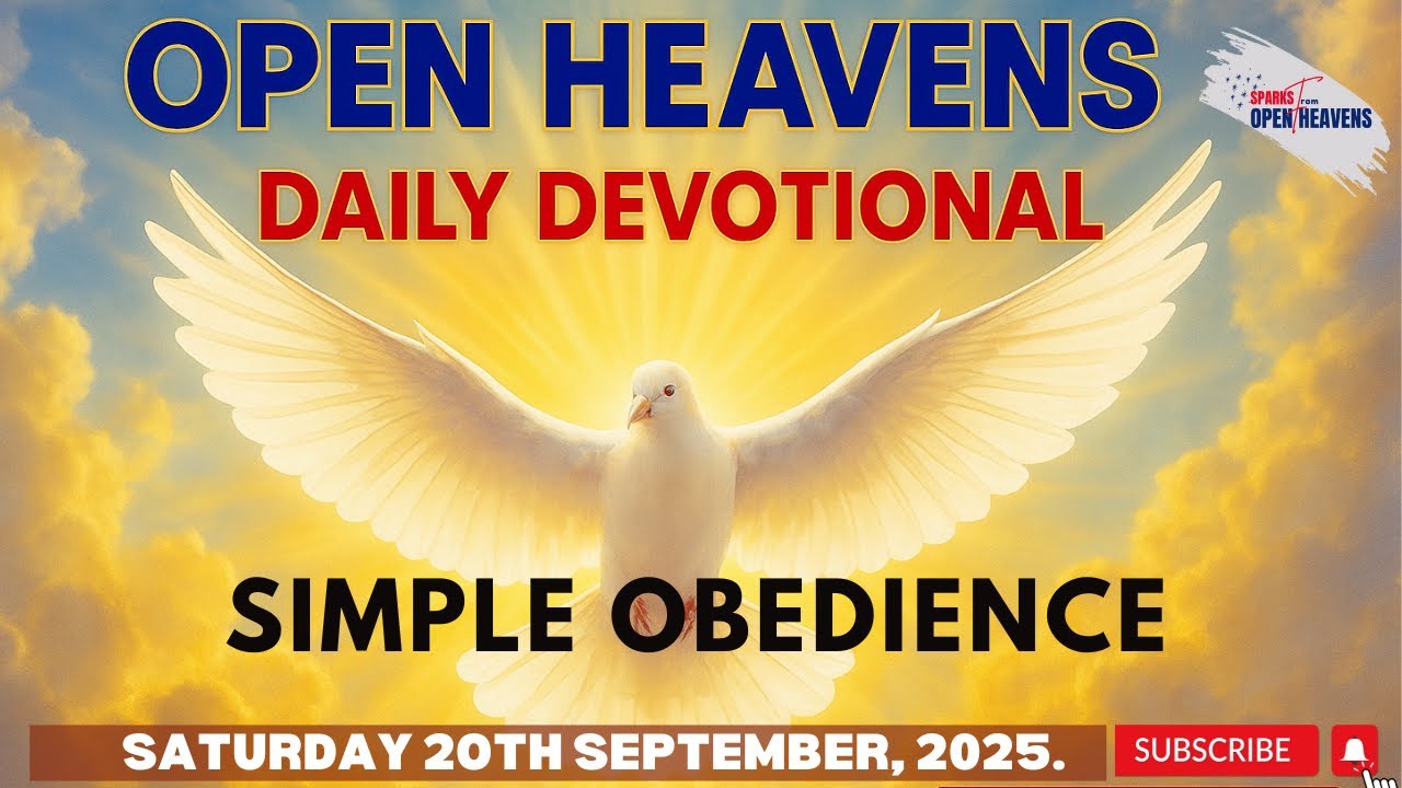 RCCG Open Heavens Devotional, Saturday September 20, 2025