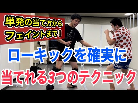 ローキックを確実に当てるためのテクニック３選!!~この方法を使うと面白いように蹴りが当たるようになります~